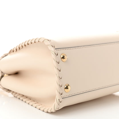 Fendi Nappa Interlace Mini Peekaboo Iconic Satchel Camelia 9 of 10