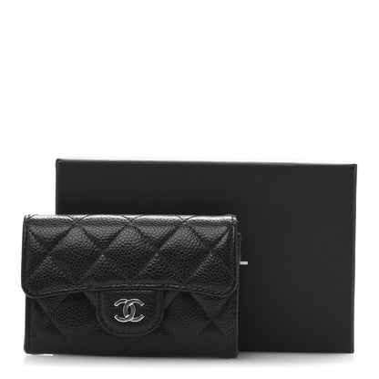 Chanel Caviar Quilted Flap Card Holder Wallet Black 11 of 11