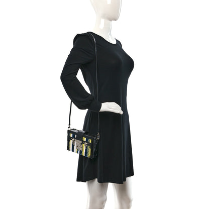 Louis Vuitton Sequins Vernis Petite Malle Black 2 of 8