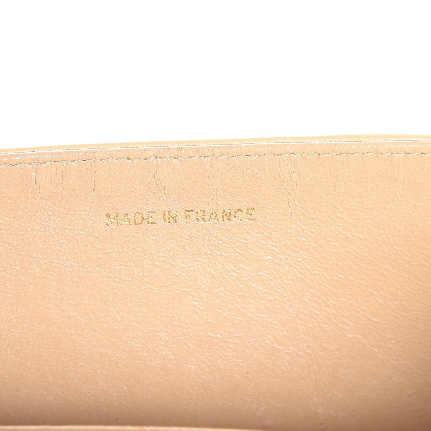 Chanel Lambskin Quilted Trapezoid Shoulder Flap Bag Beige White 7 of 13