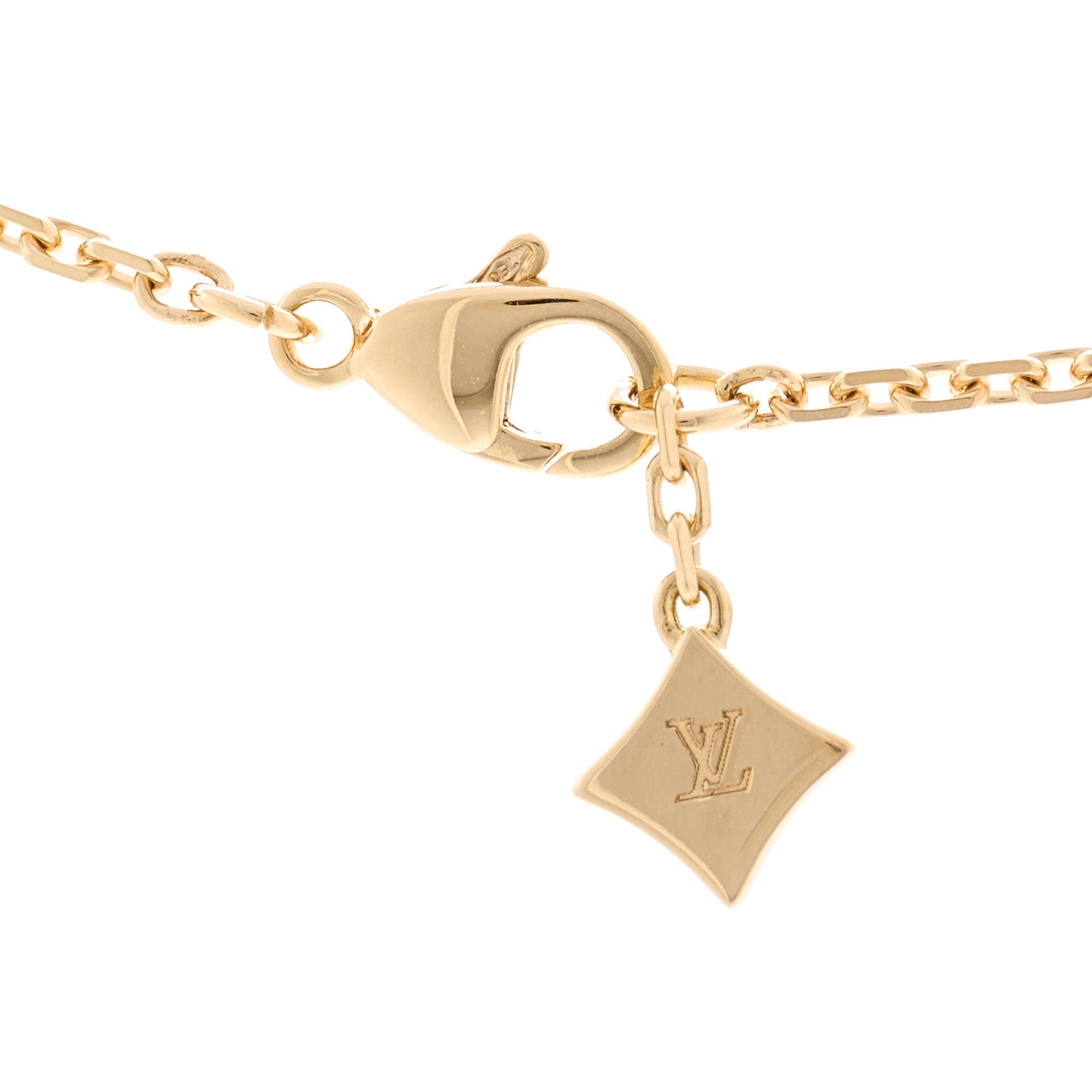 18K Yellow Gold Diamond Idylle Blossom Pendant Pave Necklace