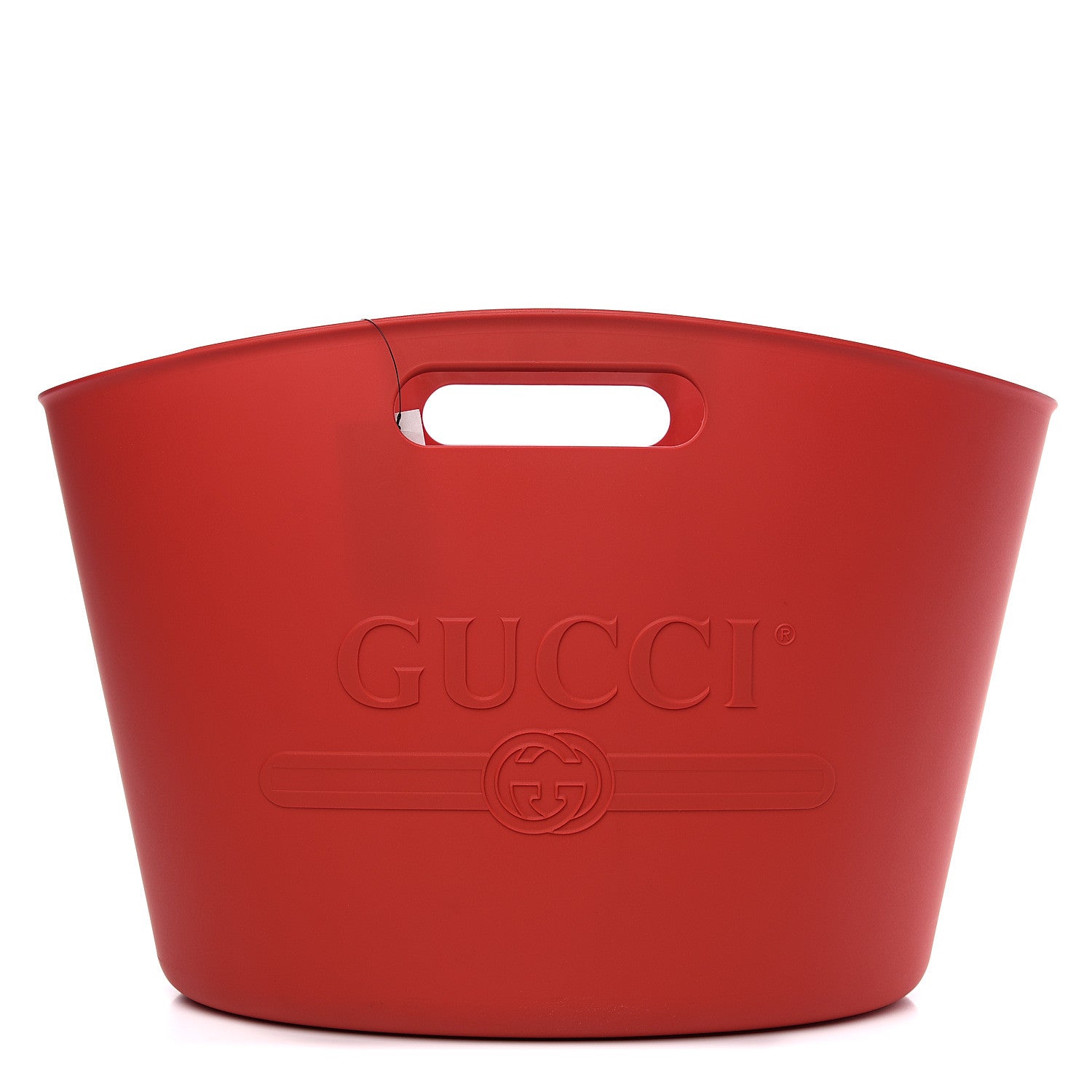 Gucci Rubber Oversized Logo Tote Red 1 of 10