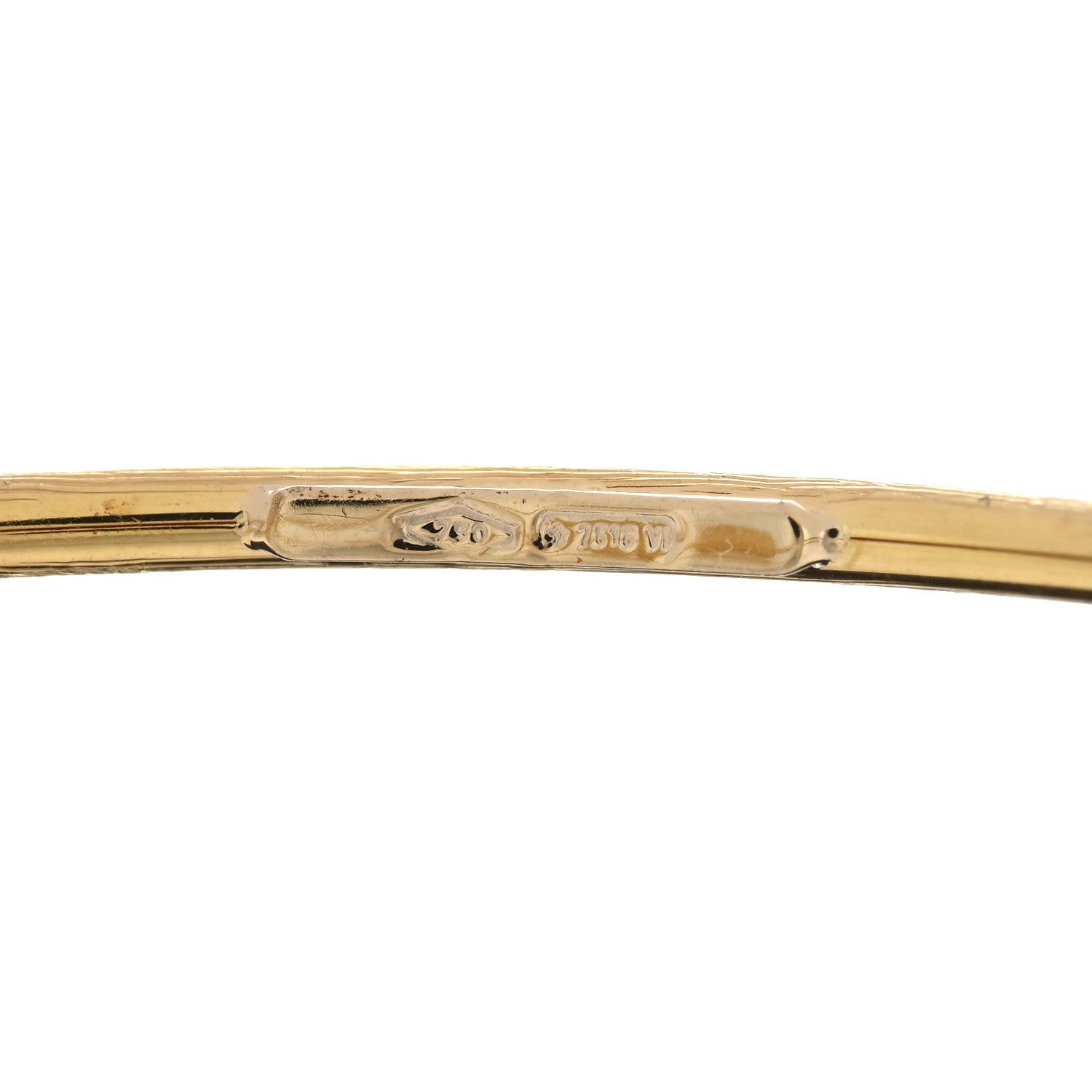 Marco Bicego 18K Yellow Gold Diamond Station Wire Cuff 3 of 3