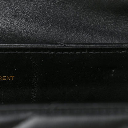 Saint Laurent Calfskin Y Quilted Monogram Large Loulou Chain Satchel Black 11 of 11