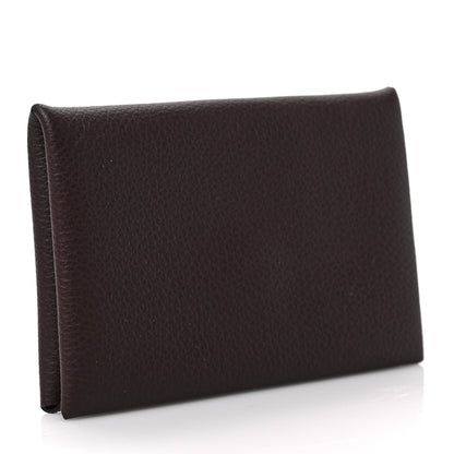 Hermes Evercolor Verso Calvi Card Case Rouge Sellier Rouge H 3 of 6