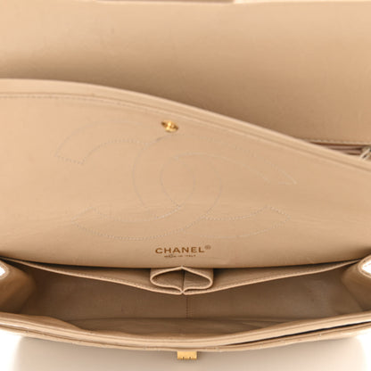 Chanel Distressed Patent Calfskin Quilted 2.55 Reissue 227 Flap Beige 5 of 14