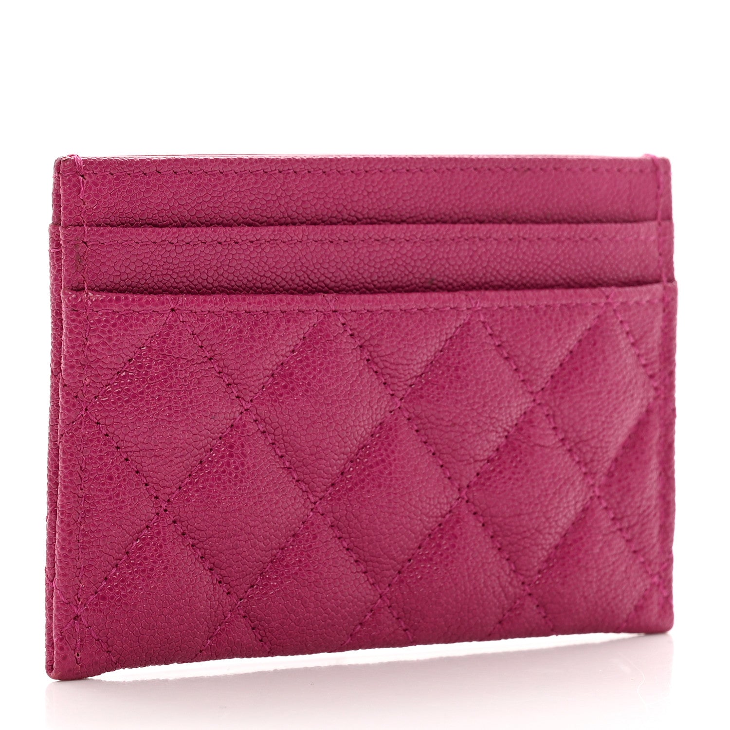 Chanel Caviar Quilted Boy Card Holder Fuchsia 3 of 8