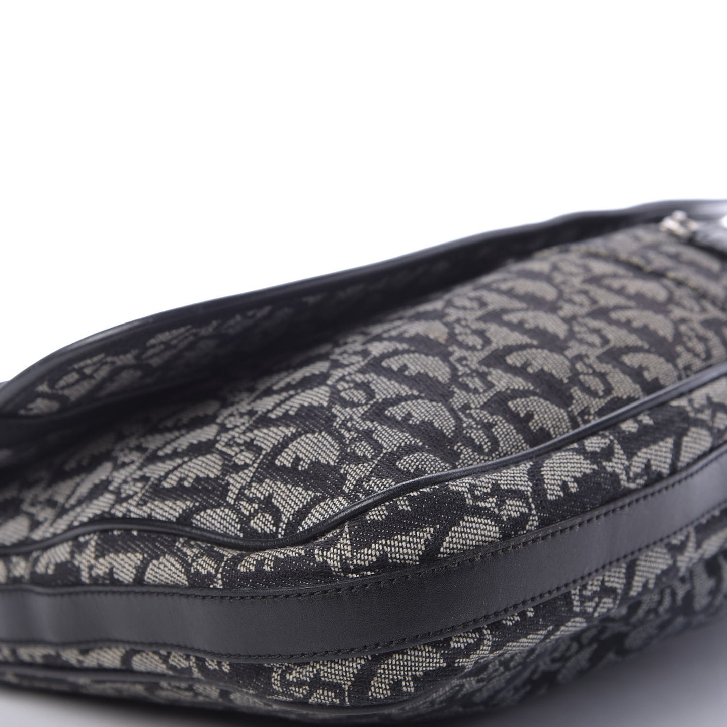 Monogram Flap Messenger Navy Blue