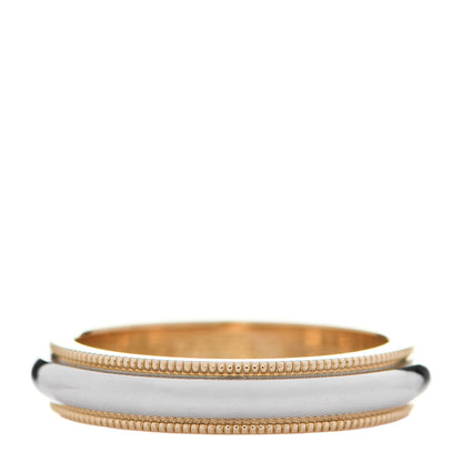 Tiffany Platinum 18K Yellow Gold 4mm Together Milgrain Wedding Band Ring 49 5 1 of 5