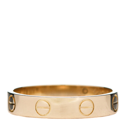 Cartier 18K Yellow Gold 3.5mm LOVE Wedding Band Ring 53 6.5 3 of 4