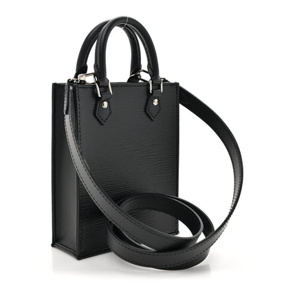 Louis Vuitton Epi Petit Sac Plat Black 3 of 11