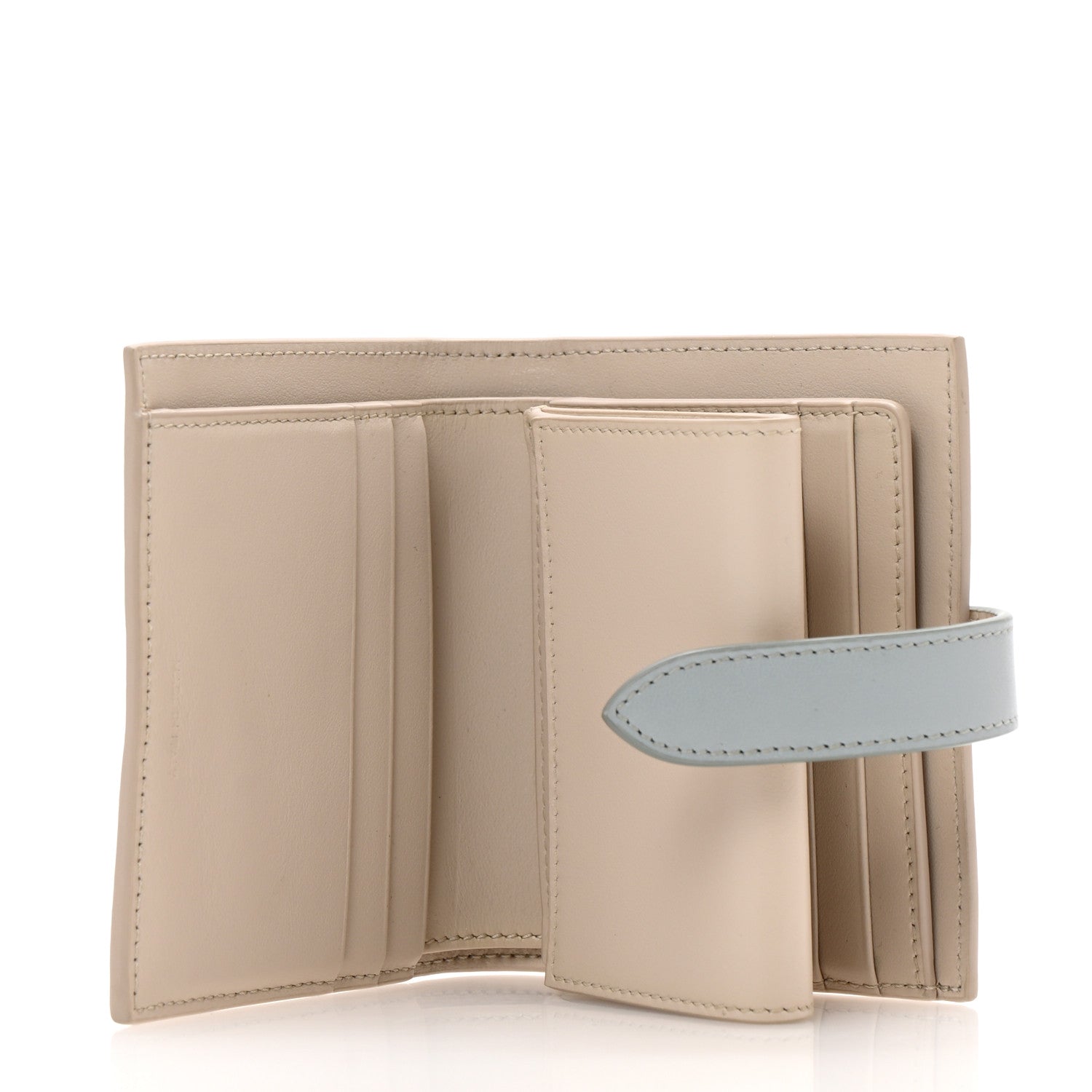Celine Grained Calfskin Small Multifunction Strap Wallet Light Beige Mineral 5 of 10