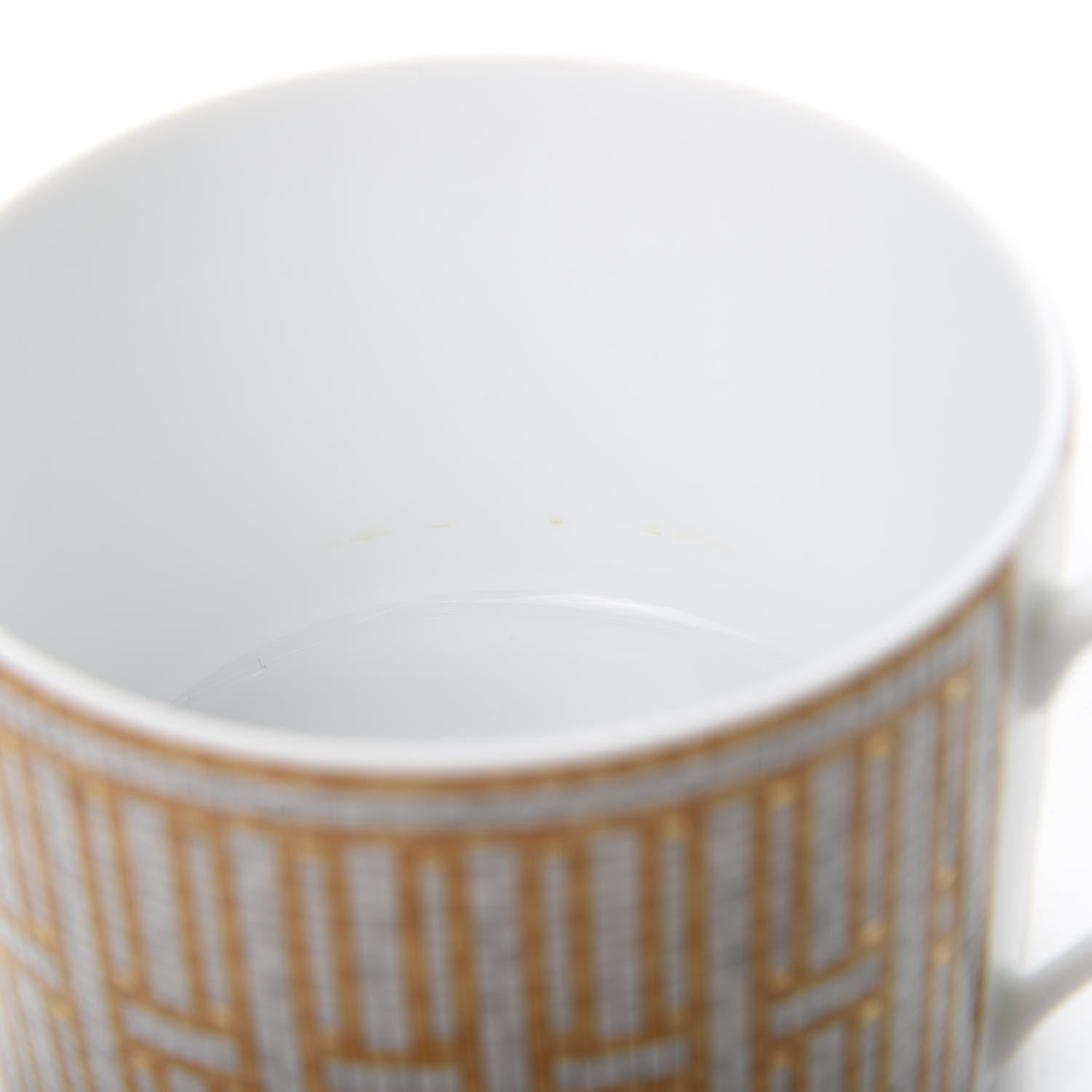 Hermes Porcelain Mosaique Au 24 Gold Breakfast Cup and Saucer 8 of 9