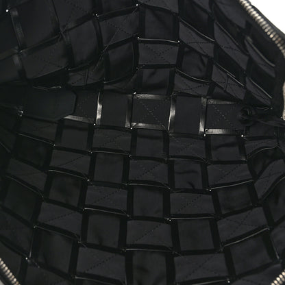 Bottega Veneta Paper Calfskin Maxi Intreccio Large Document Zipped Case Black 6 of 9