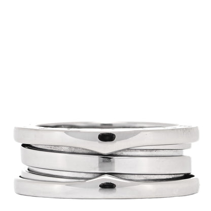 Bulgari 18K White Gold B.Zero1 Two-Band Ring 52 6 5 of 10
