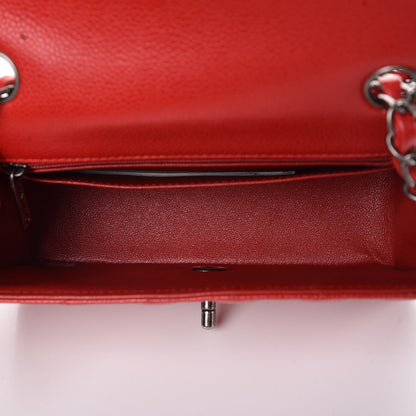 Chanel Caviar Quilted Mini Rectangular Flap Red 5 of 8