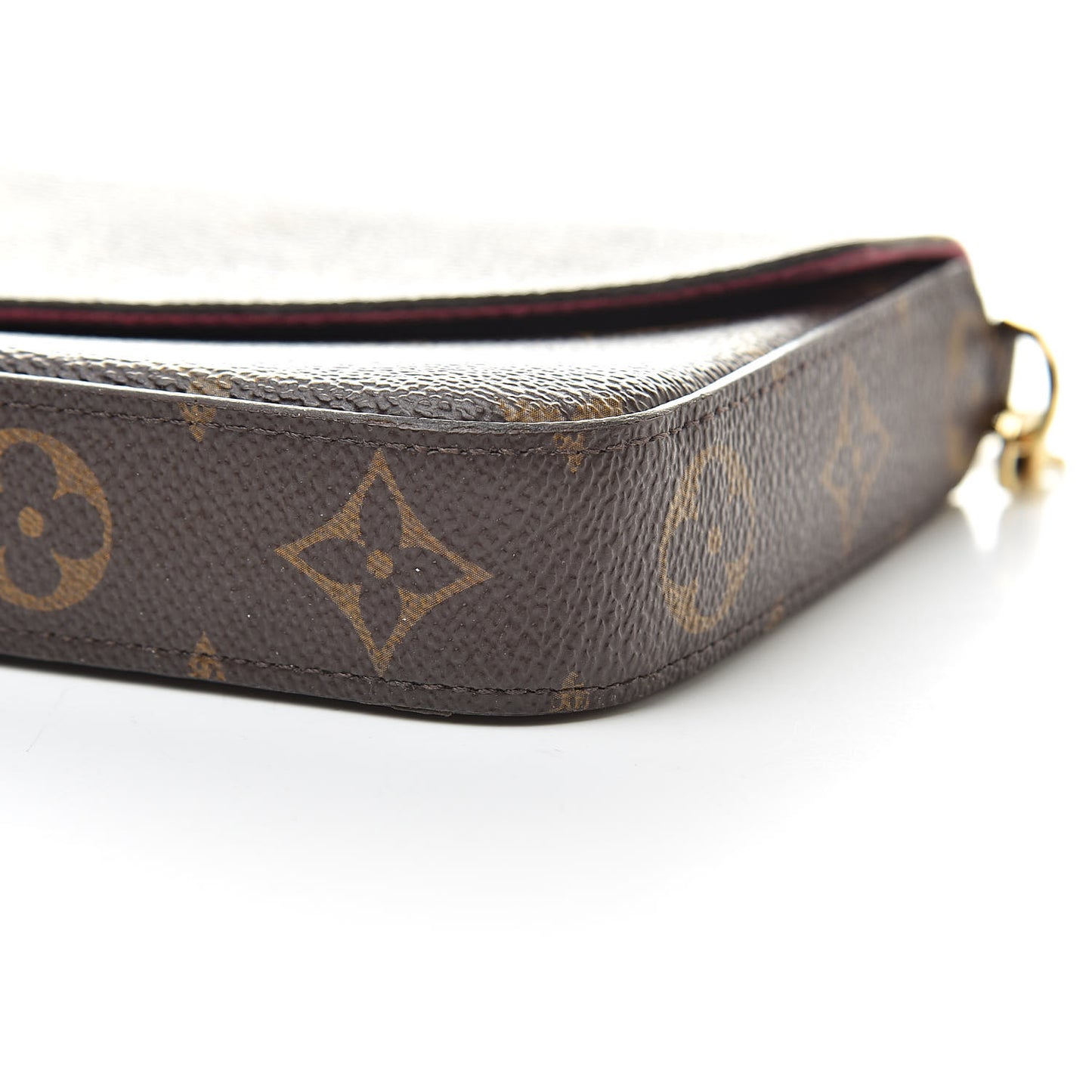 Monogram Pochette Felicie Chain Wallet Fuchsia