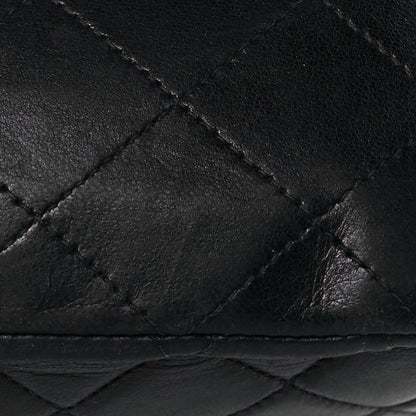 Chanel Lambskin Quilted Medium Double Flap Black 21 of 21