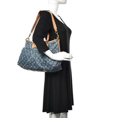 Louis Vuitton Denim Neo Cabby MM Blue 2 of 9