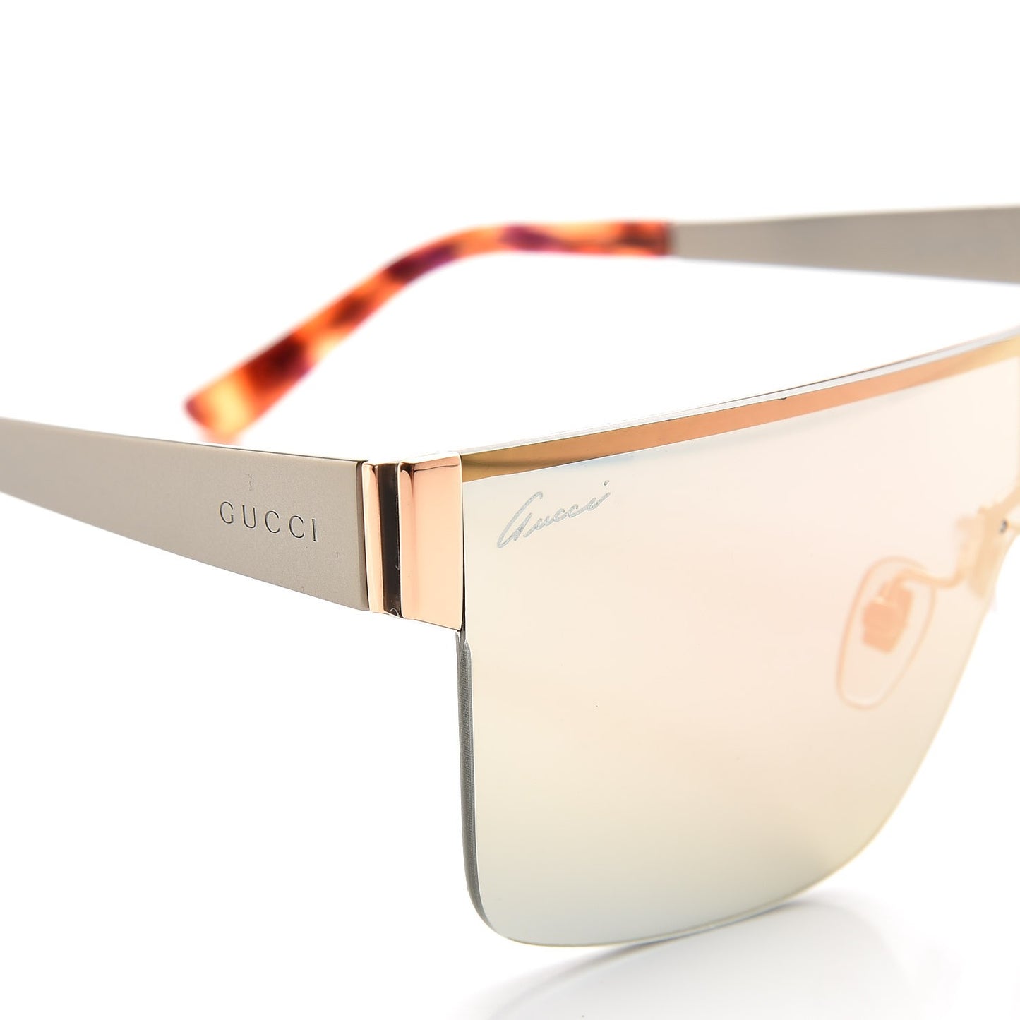 Rimless Mirrored Shield 4265/S Sunglasses Copper Gold