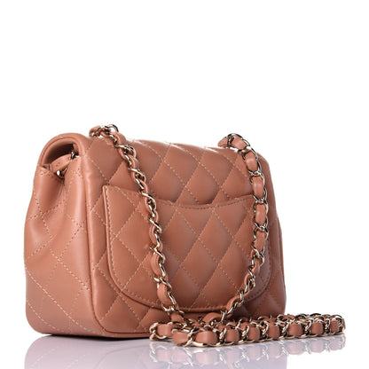 Chanel Lambskin Quilted Mini Square Flap Brown 3 of 10
