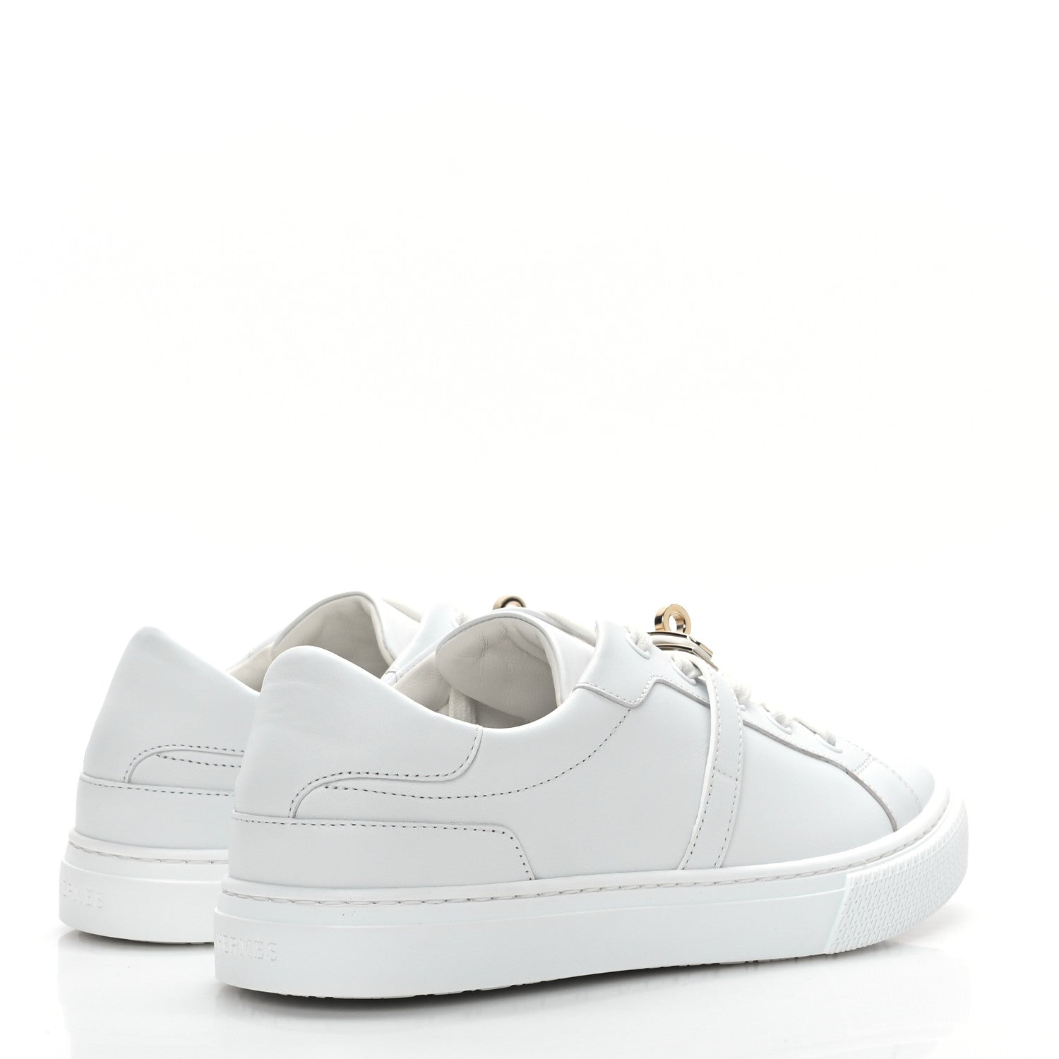 Hermes Calfskin Day Sneakers 37.5 White 4 of 8