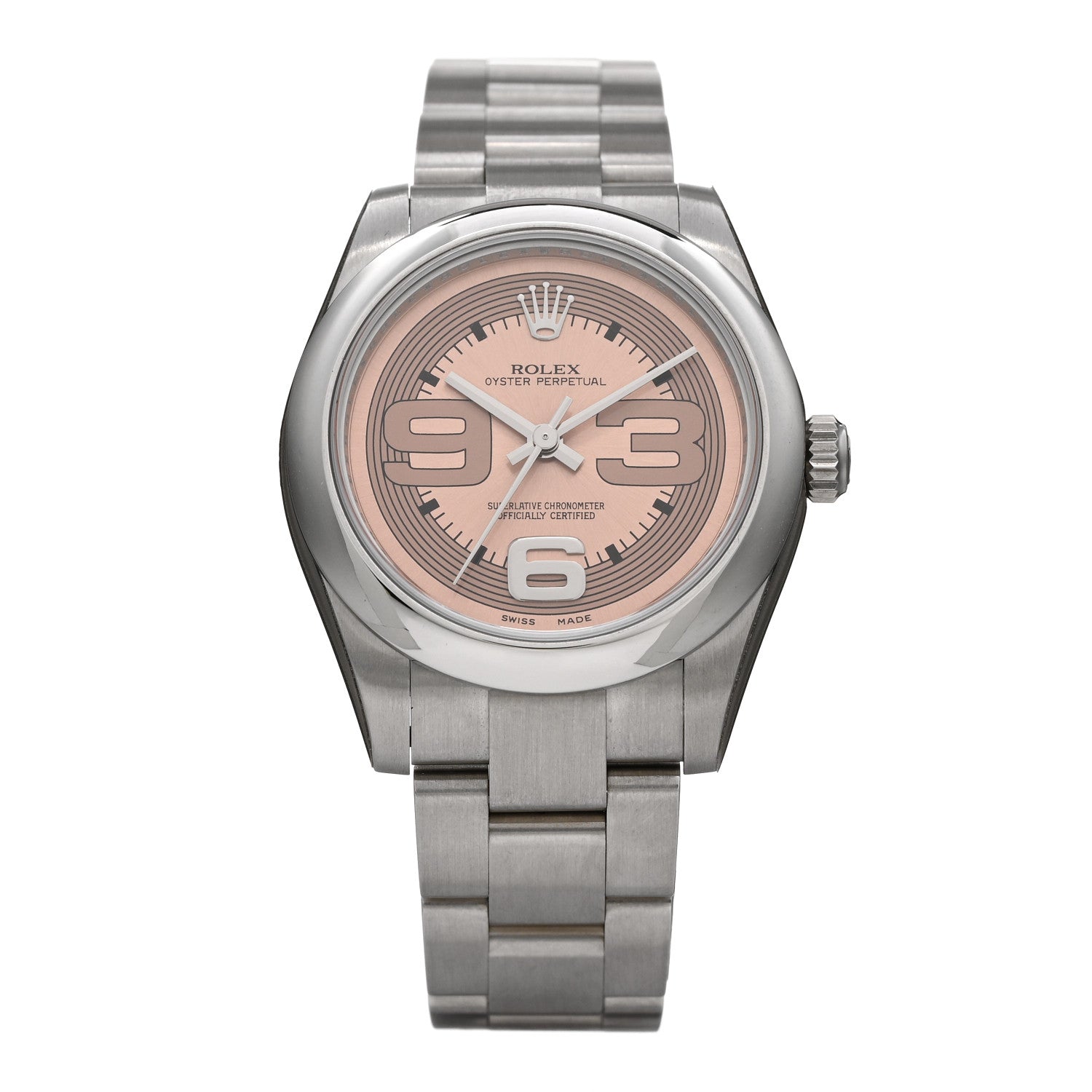 Rolex Stainless Steel 31mm Oyster Perpetual Watch Pink 177200 1 of 5