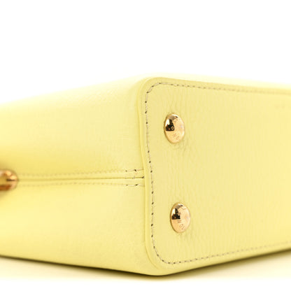 Louis Vuitton Taurillon Mini Capucines Sun Beam Yellow 17 of 27
