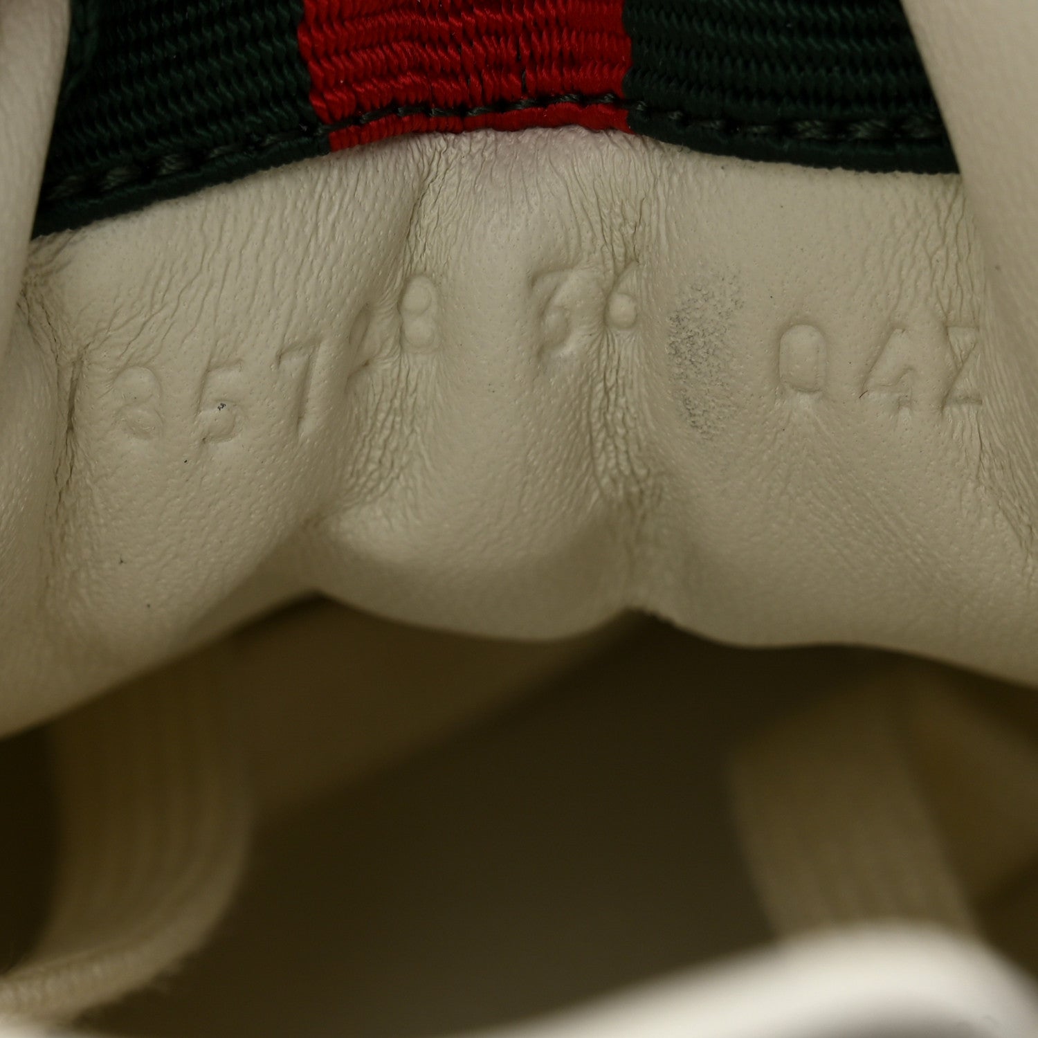 Gucci Calfskin Womens Re-Web Sneakers 36 White Pink 8 of 9