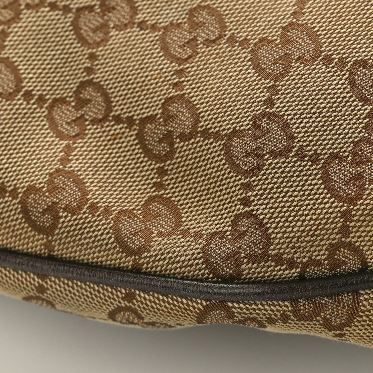 Gucci Monogram Large Wave Hobo Dark Brown 9 of 10