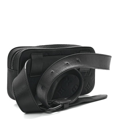 Louis Vuitton Taurillon Monogram Uniformes Solar Ray Soft Pochette Volga Belt Bag Black 3 of 10