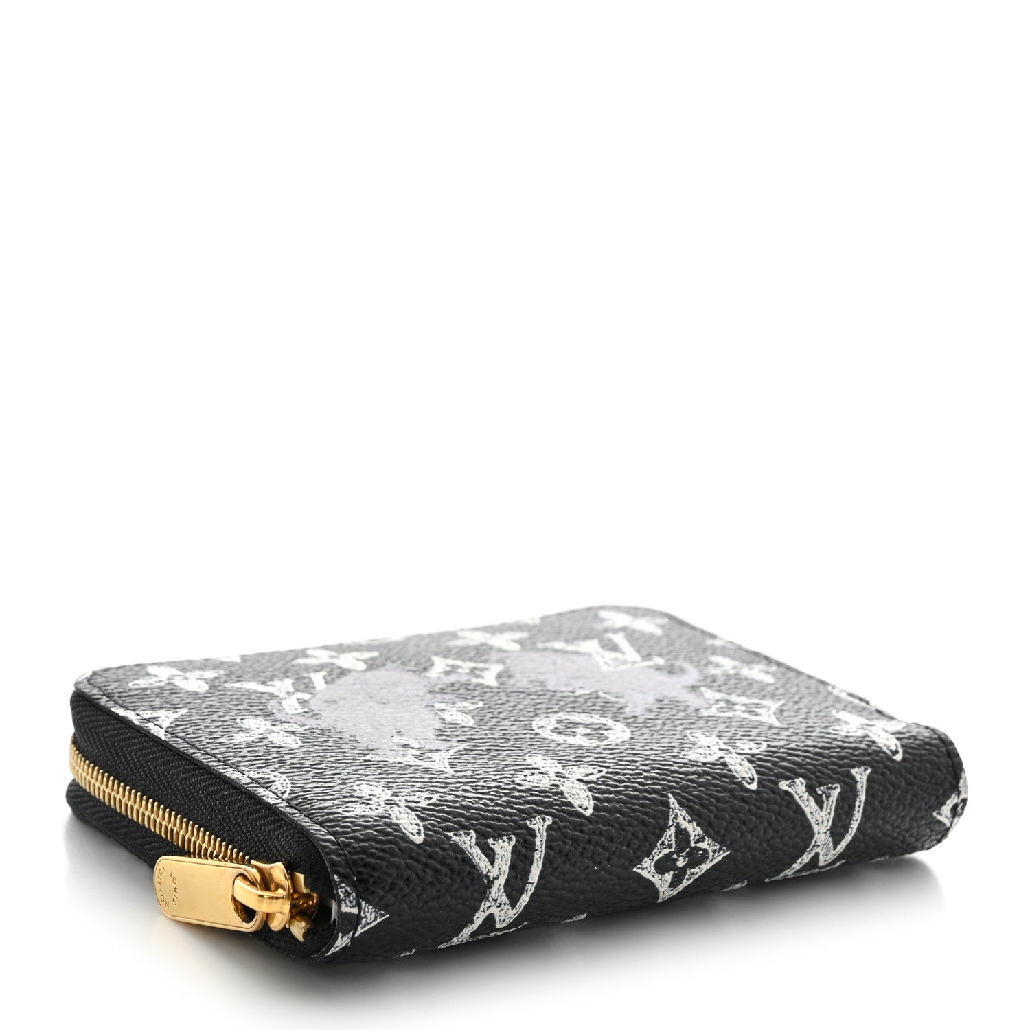 Louis Vuitton Catogram Zippy Coin Purse Black 4 of 8
