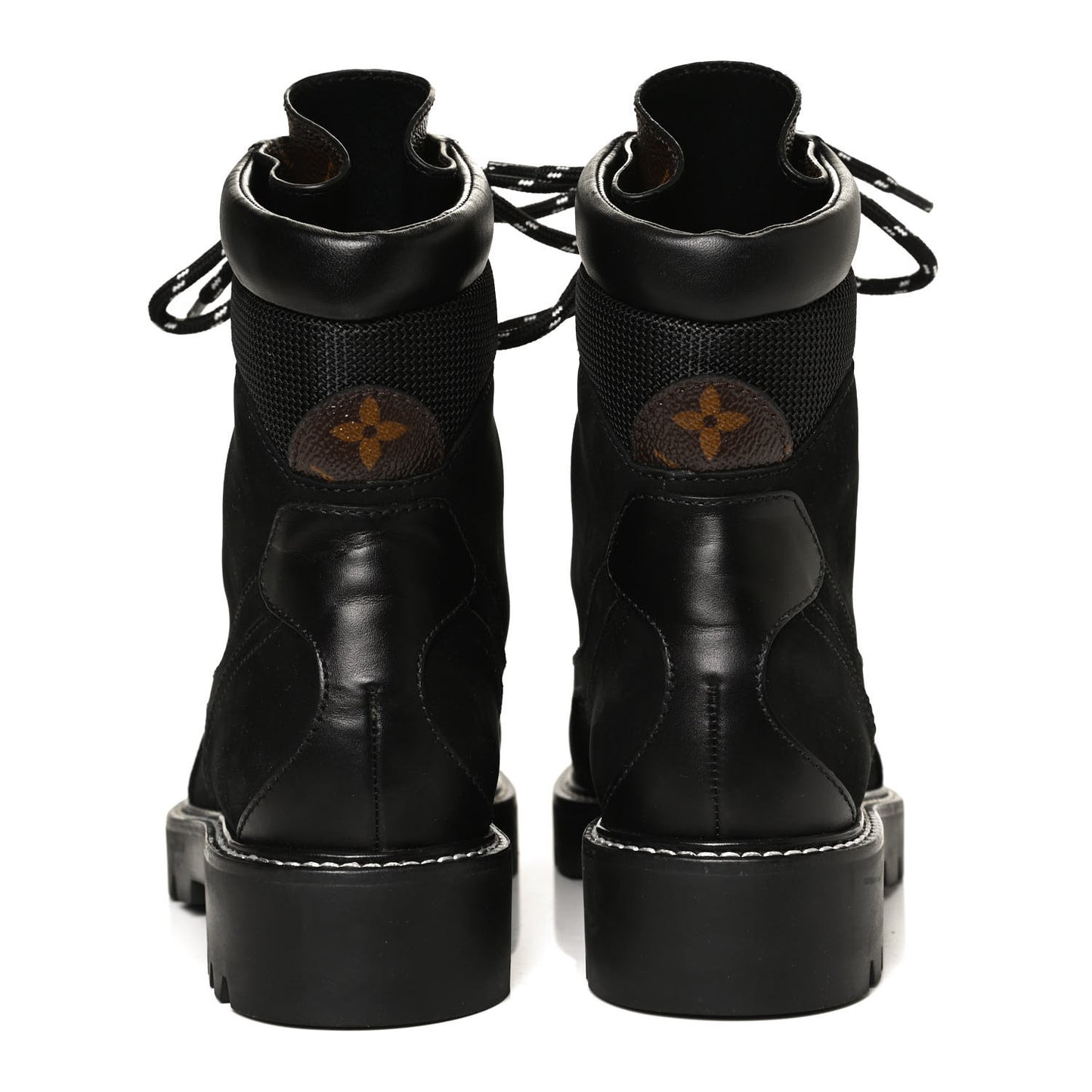 Nubuck Epi Monogram Territory Flat Ranger Boots 37 Black