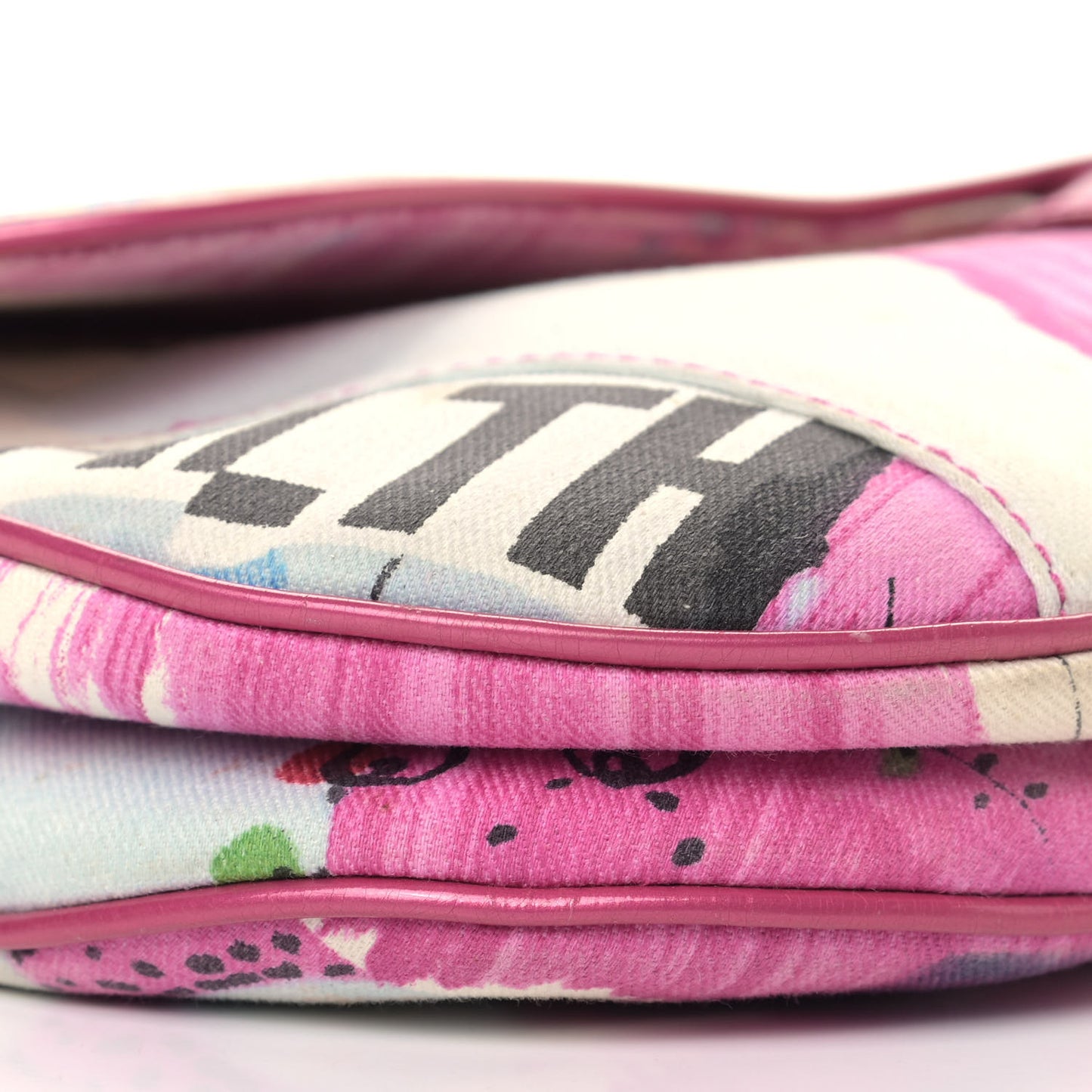 Canvas Filth Saddle Bag Multicolor