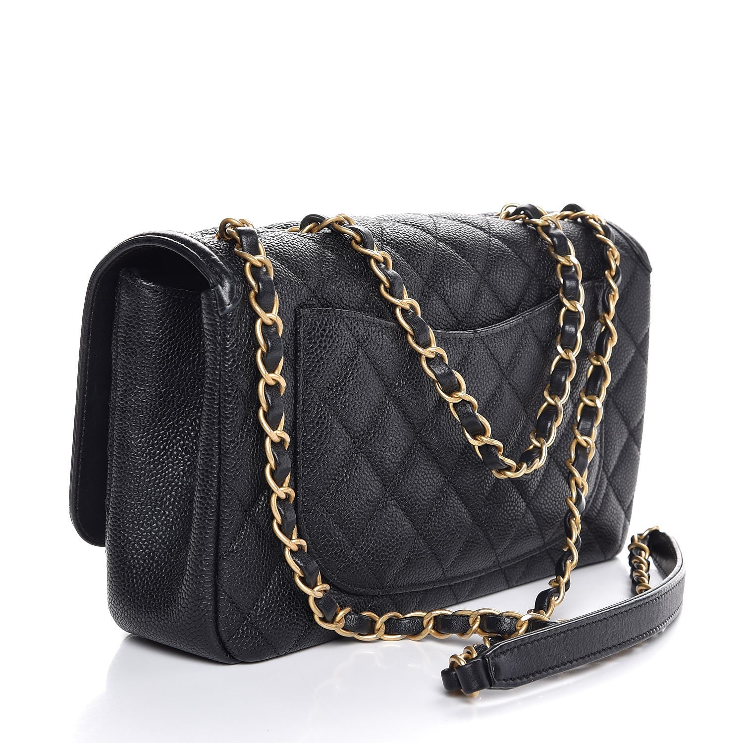 Chanel Caviar Quilted Medium CC Filigree Flap Black 4 of 8