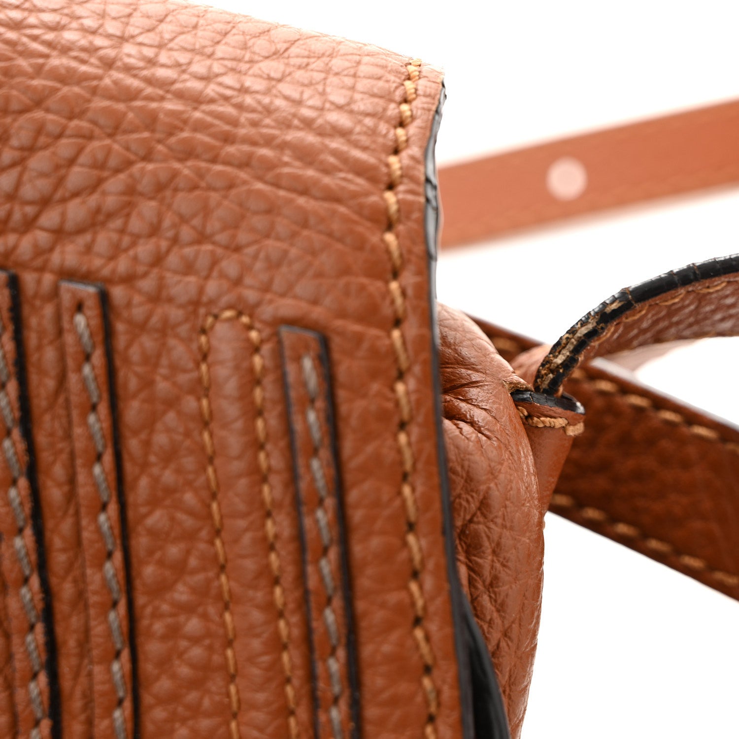 Chloe Calfskin Mini Marcie Round Crossbody Bag Tan 14 of 16