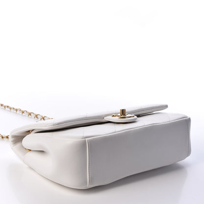 Chanel Lambskin A Real Catch Flap Bag White 3 of 9