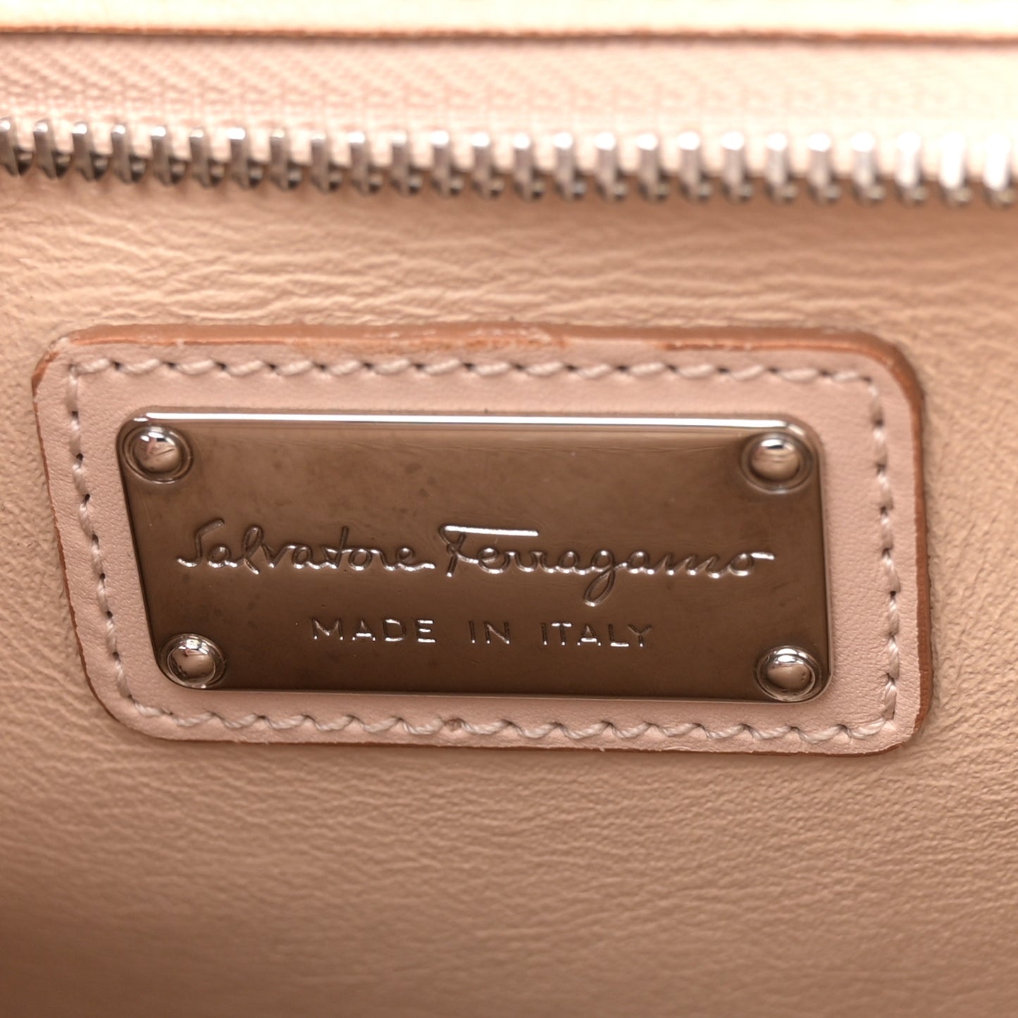 Calfskin Snakeskin Medium Sofia Satchel Beige Brown Multicolor