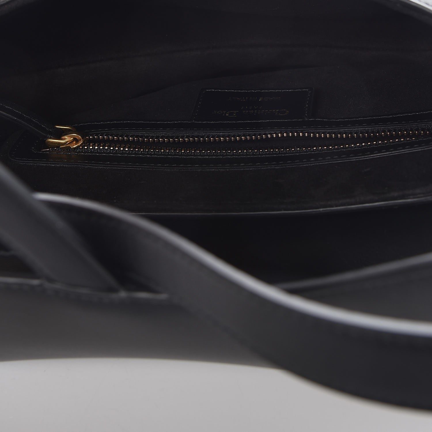 Christian Dior Calfskin Saddle Bag Black 5 of 8