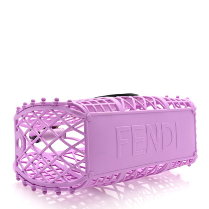 Fendi Recycled Plastic Vitello Liberty Matte Small Fendi Basket Violetta 4 of 9