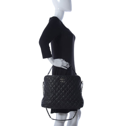 Chanel Caviar Quilted French Riviera Hobo Black 3 of 10