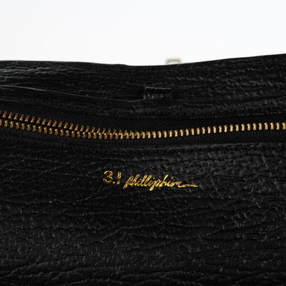 3.1 Phillip Lim 3.1 Textured Calfskin Large Pashli Satchel Black 6 of 8