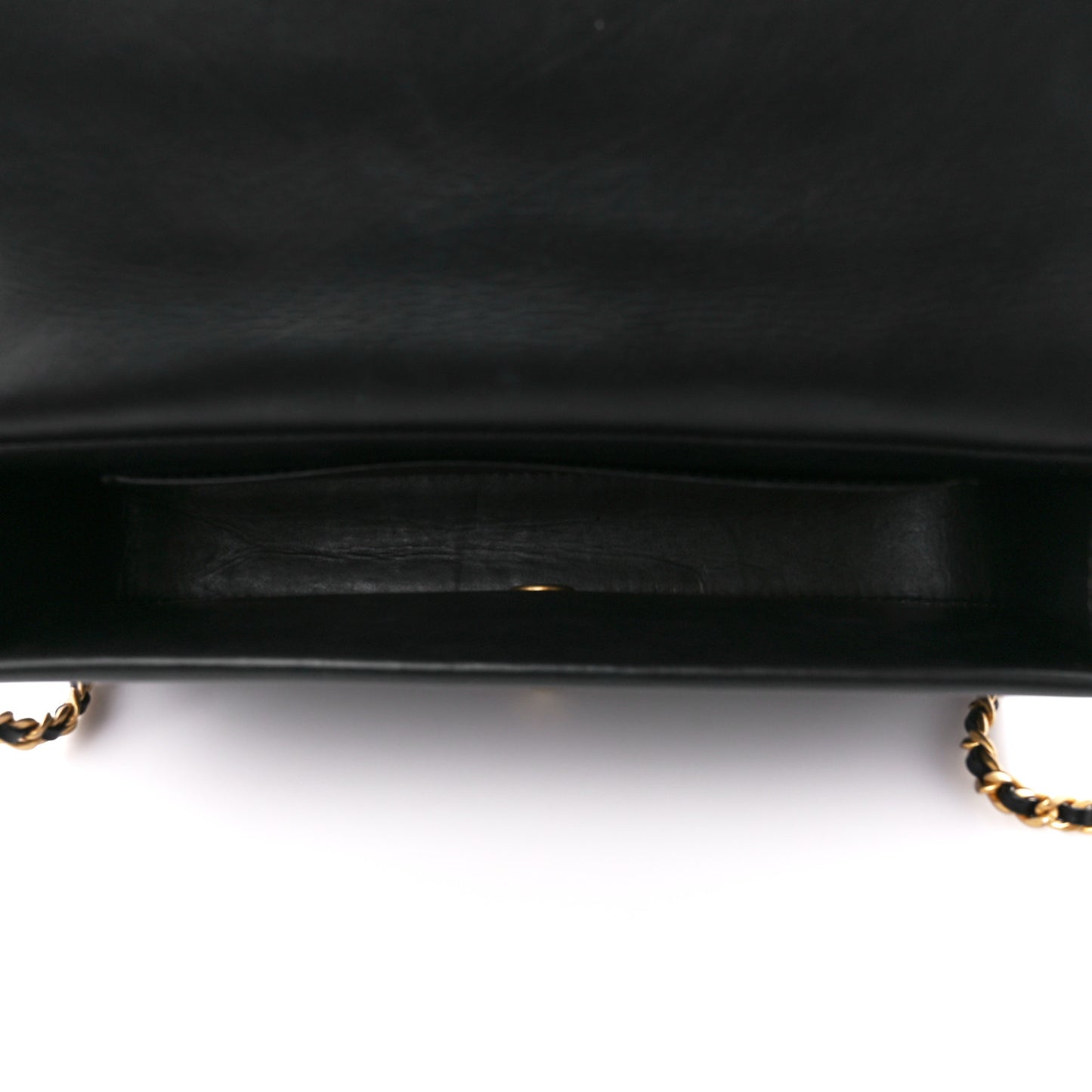 Calfskin Quilted Nailed CC Flap Bag Black