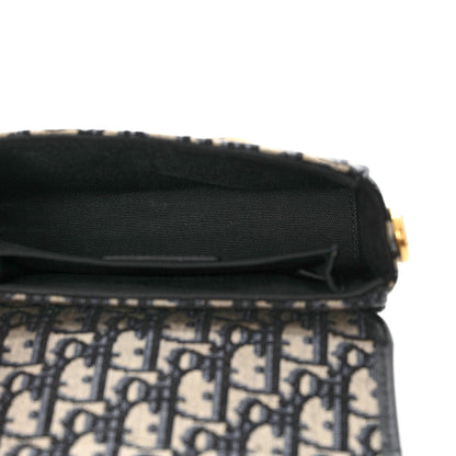 Christian Dior Oblique 30 Montaigne Box Bag Blue 6 of 9