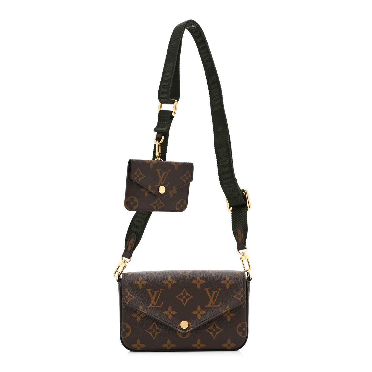 Louis Vuitton Monogram Felicie Strap & Go Kaki 1 of 9