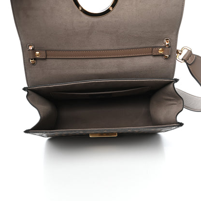 Fendi Vitello Century F is Fendi Bi-Color FF 1974 Embossed Kan I Shoulder Bag Maya Black 5 of 12