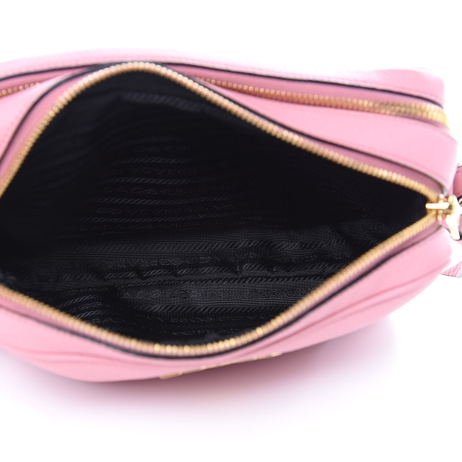 Prada Vitello Daino Medium Double Zip Shoulder Bag Petalo 5 of 12