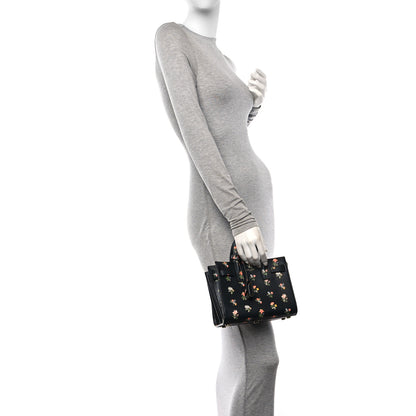 Saint Laurent Calfskin Prairie Printed Nano Sac De Jour Black 3 of 9