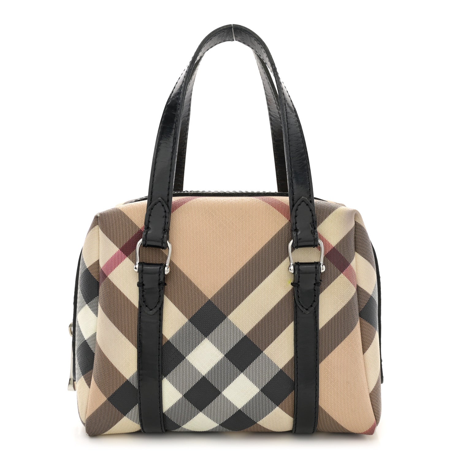 Burberry Nova Check Small Boston Bag Mini Black 1 of 14