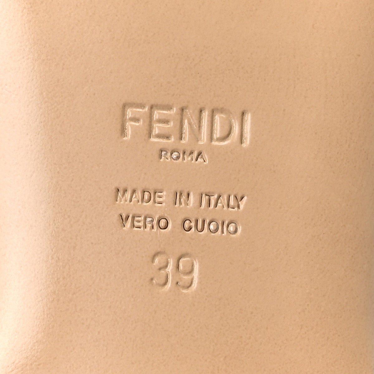 Fendi Canvas Bandana Logo Embroidered Flat Slide Sandals 39 Lava Dark Lava 7 of 10